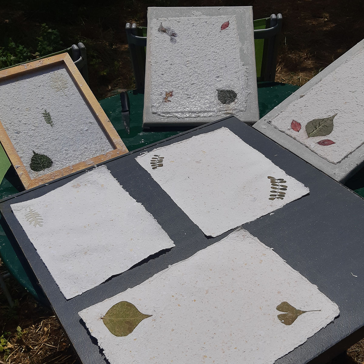 Papier recyclé maison